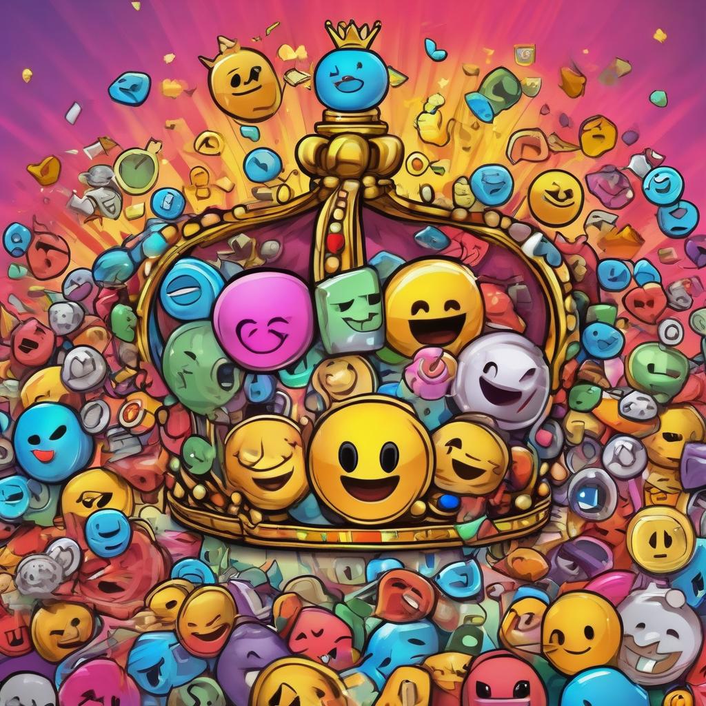 MEMEKING Coin Crayon Style Logo